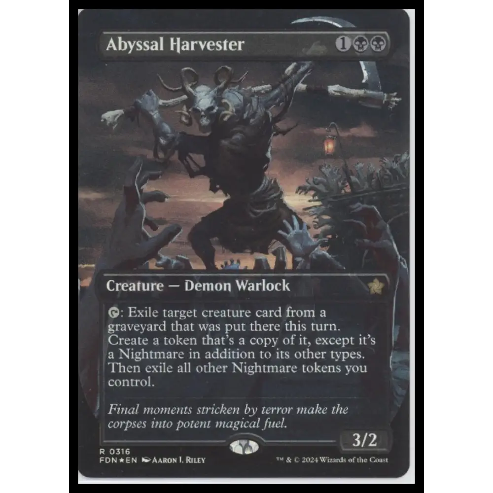 Abyssal Harvester (Borderless) Foundations #316 Foil - Trading Card