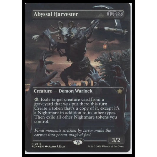 Abyssal Harvester (Borderless) Foundations #316 Foil - Trading Card