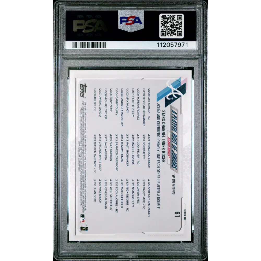 Acn.Jr./Gr.Jr. 2021 Topps #61 Rainbow Foil PSA 10 - Graded Trading Card