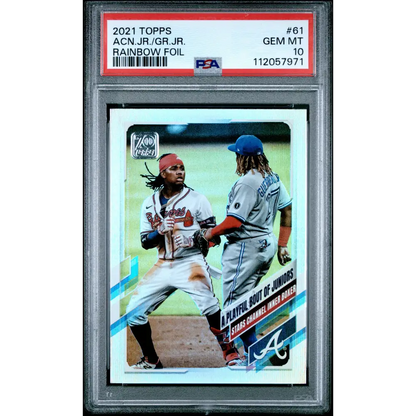 Acn.Jr./Gr.Jr. 2021 Topps #61 Rainbow Foil PSA 10 - Graded Trading Card