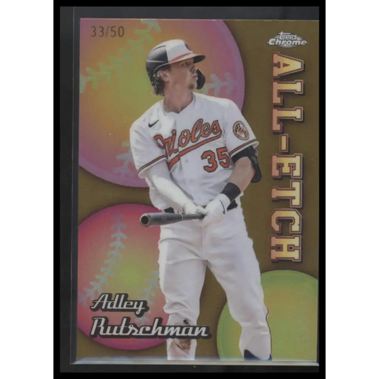 Adley Rutschman 2024 Topps Chrome Logofractor Edition Gold MLB Refractors #/50 - Trading Card