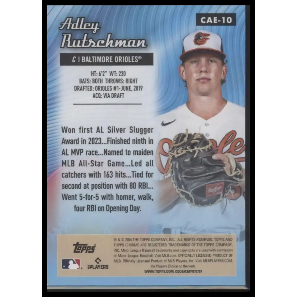 Adley Rutschman 2024 Topps Chrome Logofractor Edition Gold MLB Refractors #/50 - Trading Card