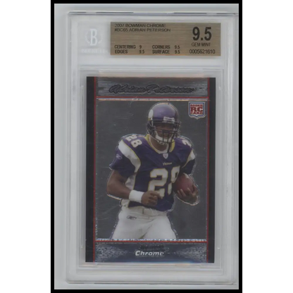 Adrian Peterson 2007 Bowman Chrome #BC65 BGS 9.5 - Graded Trading Card