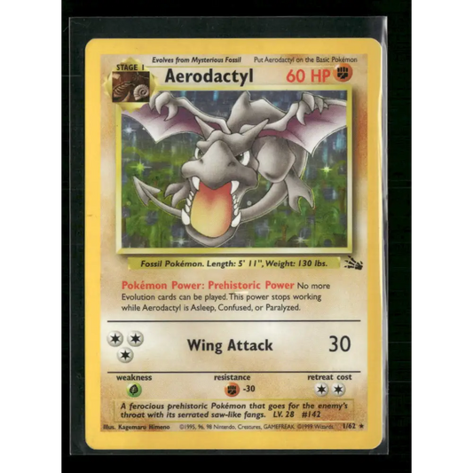Aerodactyl (1) Fossil #01/62 - Trading Card