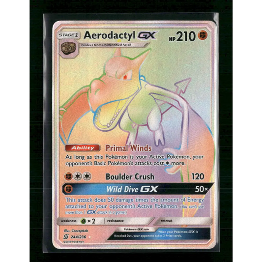 Aerodactyl GX (Secret) SM - Unified Minds #244/236 - Trading Card