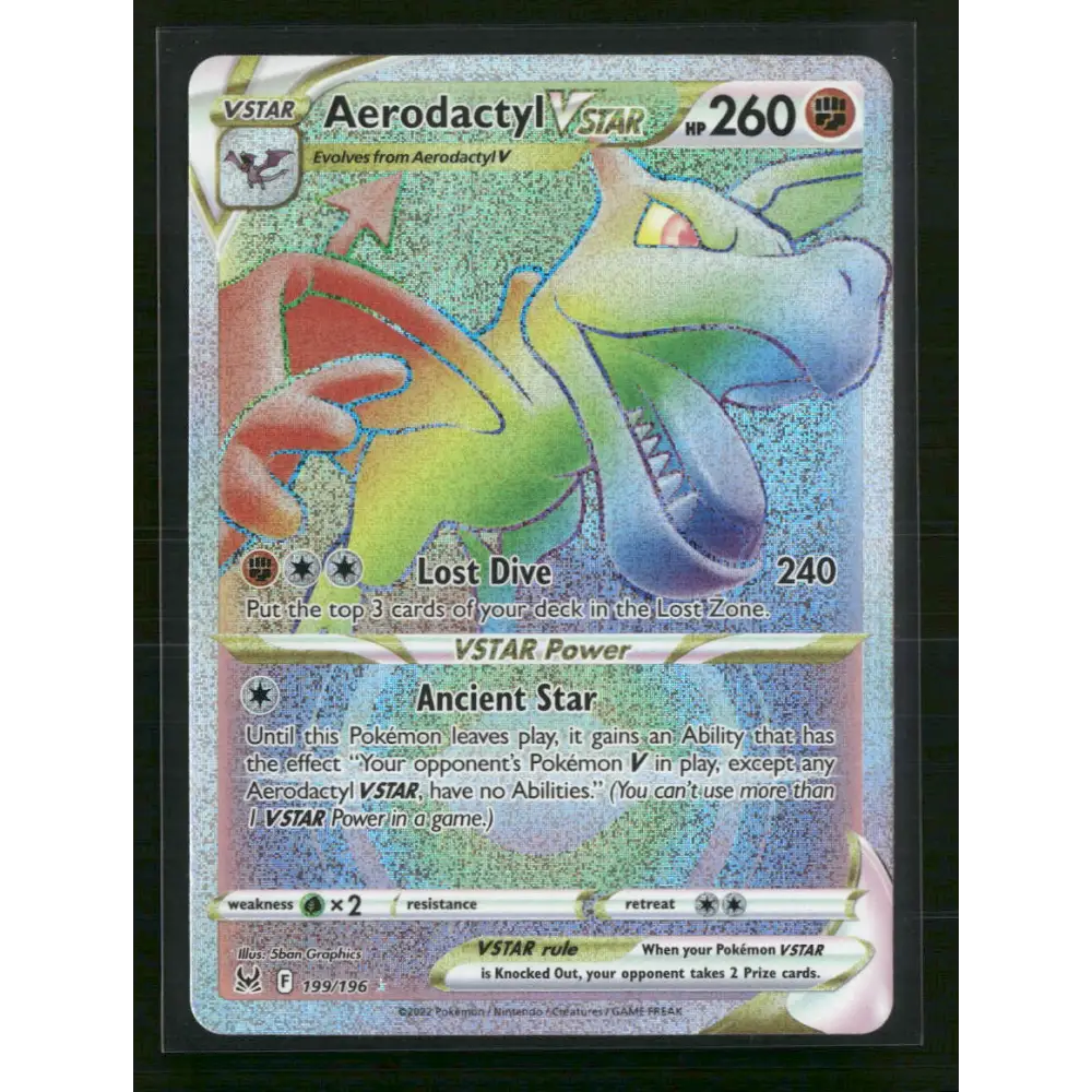 Aerodactyl VSTAR (Secret) SWSH11: Lost Origin #199/196 - Trading Card