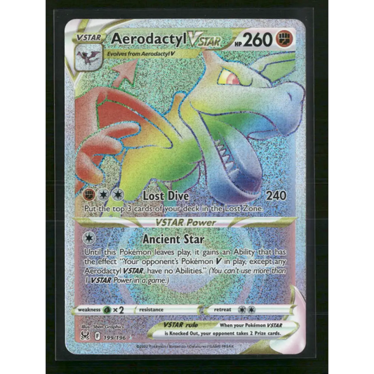 Aerodactyl VSTAR (Secret) SWSH11: Lost Origin #199/196 - Trading Card