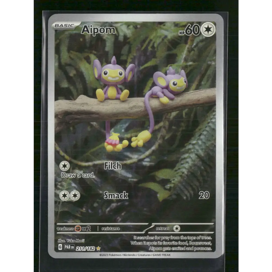 Aipom SV04: Paradox Rift #211/182 - Trading Card