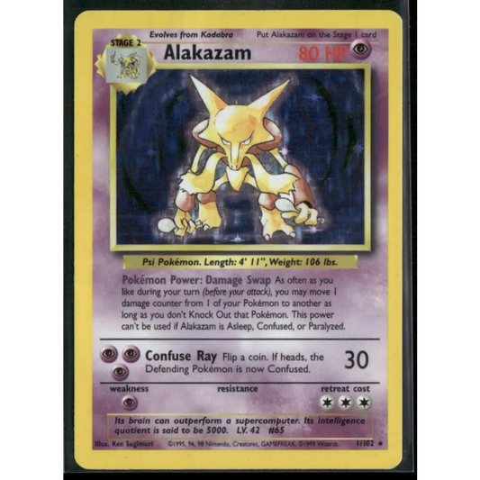 Alakazam Base Set #001/102