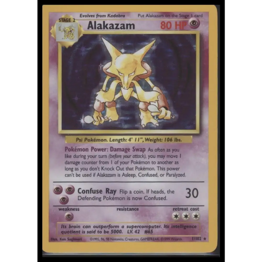 Alakazam Base Set #001/102