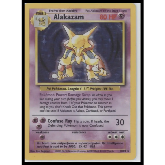 Alakazam Base Set #001/102