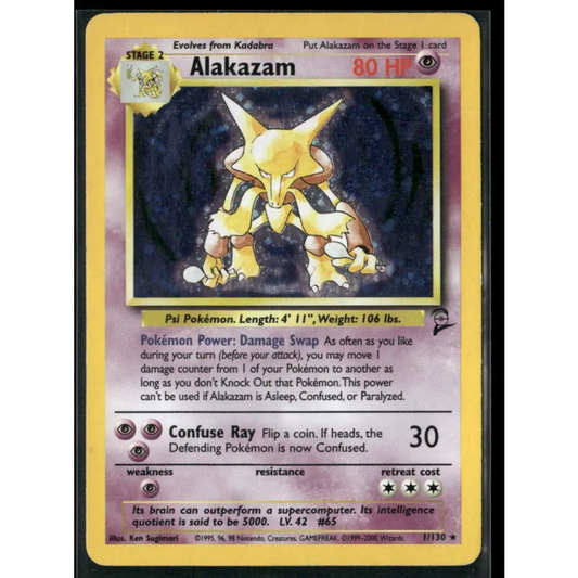 Alakazam Base Set 2 #001/130