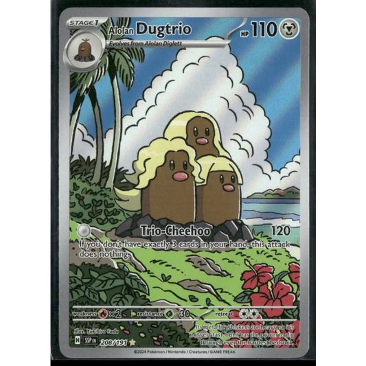 Alolan Dugtrio SV08: Surging Sparks #208/191