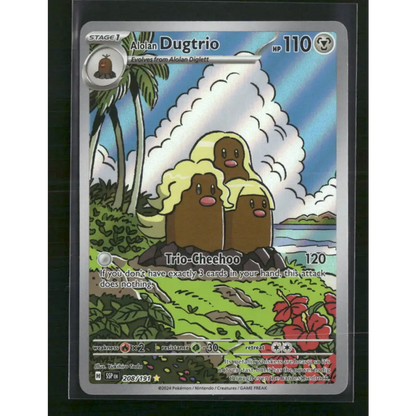 Alolan Dugtrio SV08: Surging Sparks #208/191 - Trading Card