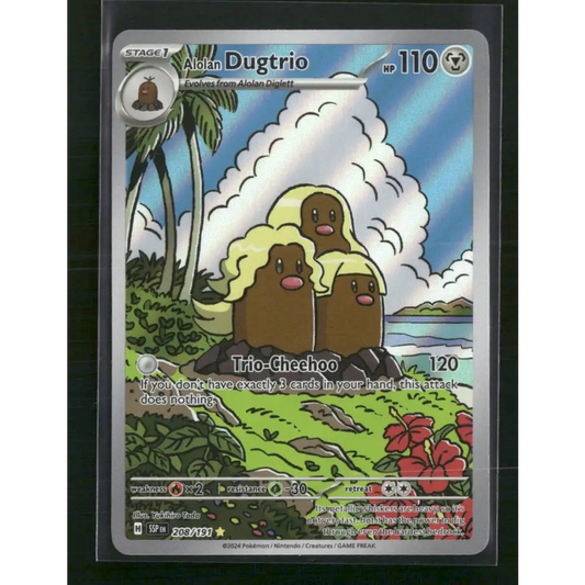 Alolan Dugtrio SV08: Surging Sparks #208/191 - Trading Card