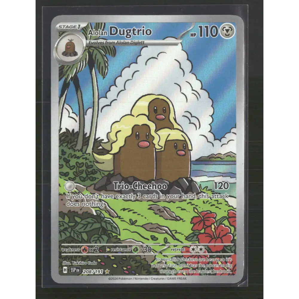 Alolan Dugtrio SV08: Surging Sparks #208/191 - Trading Card