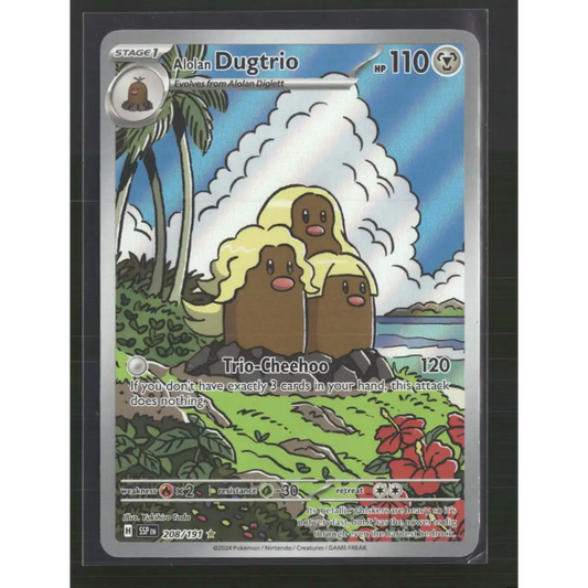 Alolan Dugtrio SV08: Surging Sparks #208/191 - Trading Card
