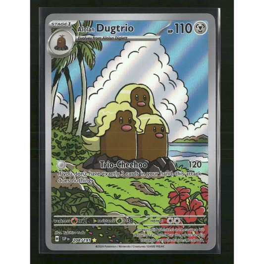 Alolan Dugtrio SV08: Surging Sparks #208/191 - Trading Card