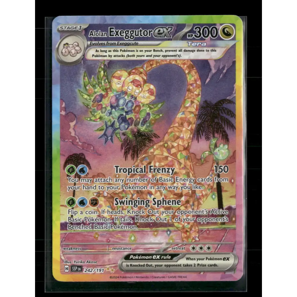 Alolan Exeggutor ex SV08: Surging Sparks #242/191 - Trading Card