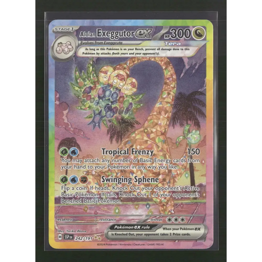 Alolan Exeggutor ex SV08: Surging Sparks #242/191 - Trading Card
