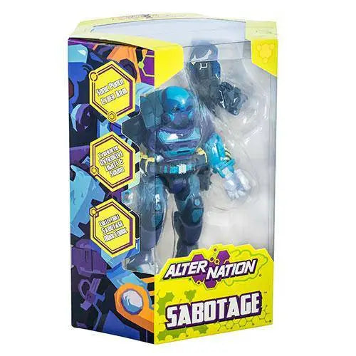 Alter Nation - Sabotage - 6.5 Inch Action Figure (With Free Comic Book) - Toys & Games