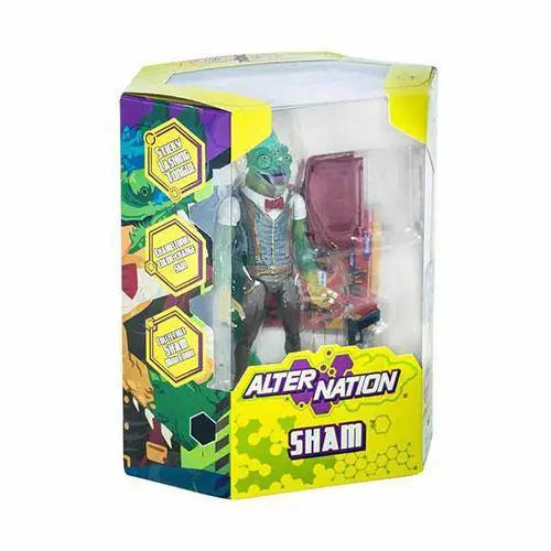 Alter Nation - Sham - 5.5 Inch Action Figure (With Free Comic Book) - Toys & Games