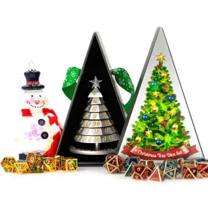 Aluminum Christmas Tree 7 Dice Set - Choose a color - Action Figure