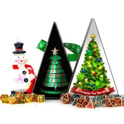 Aluminum Christmas Tree 7 Dice Set - Choose a color - Action Figure