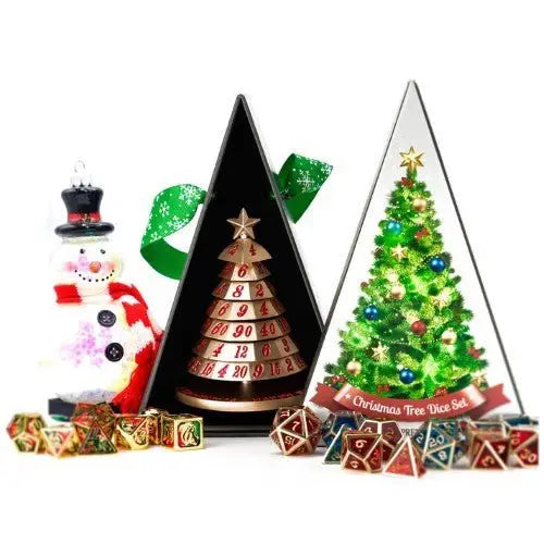 Aluminum Christmas Tree 7 Dice Set - Choose a color - Action Figure