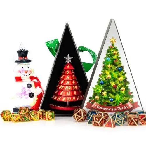Aluminum Christmas Tree 7 Dice Set - Choose a color - Action Figure