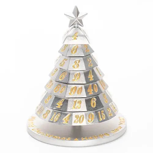 Aluminum Christmas Tree 7 Dice Set - Choose a color - Silver - Action Figure