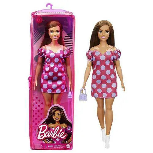 Barbie Fashionista - Select Figure(s) - #171 Vitiligo with Polka Dot Dress - Action Figure