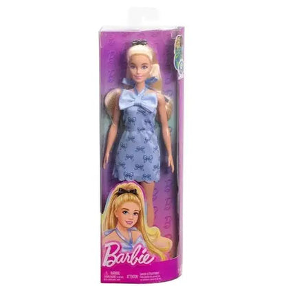 Barbie Fashionista - Select Figure(s) - #237 Barbie (Blonde Hair, Blue Dress) - Action Figure