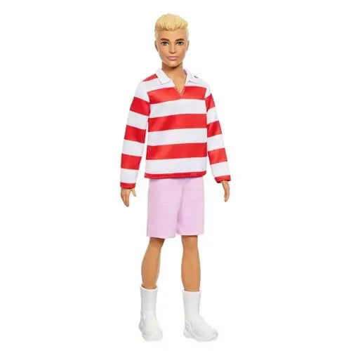 Barbie Fashionista - Select Figure(s) - #241 Ken (Blonde Hair, Sriped Shirt) - Action Figure