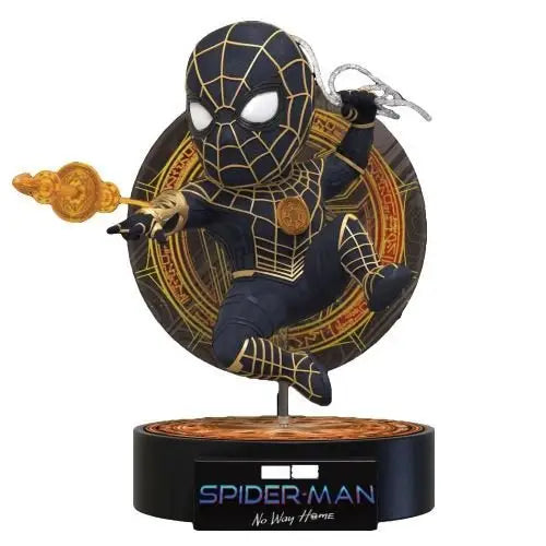 Beast Kingdom Spider-Man: No Way Home 6-Inch Statue - Select Figure(s) - EA-041 Spider-Man Black & Gold Suit - Toys &
