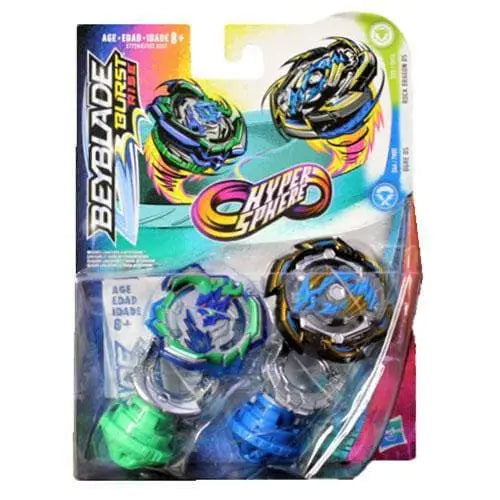 Beyblade Burst Rise Hyper Sphere Dual Packs - Choose your Beyblade - Ogre O5 & Rock Dragon D5 - Action & Toy Figures