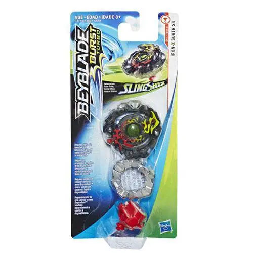 Beyblade Burst Turbo Slingshock Single Top - Choose your Beyblade - IRON X SURTR S4 - Toys & Games