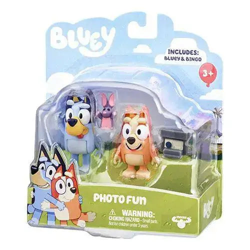 Bluey 2 Pack Figures - Select Figure(s) - Photo Fun (Bingo & Bluey) - Action & Toy Figures