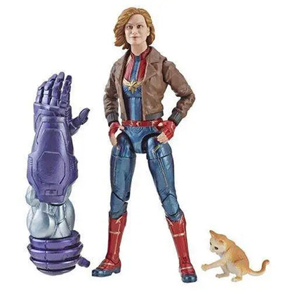 Captain Marvel Marvel Legends 6-Inch Action Figure - Select Figure(s) - Captain Marvel in Bomber Jacket Acti - Toys &