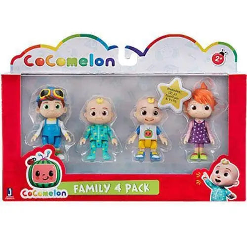 Cocomelon 4 Figure Family Pack Set - Action & Toy Figures