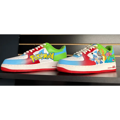 Custom Pokemon Painted Air Force Ones - Size 10