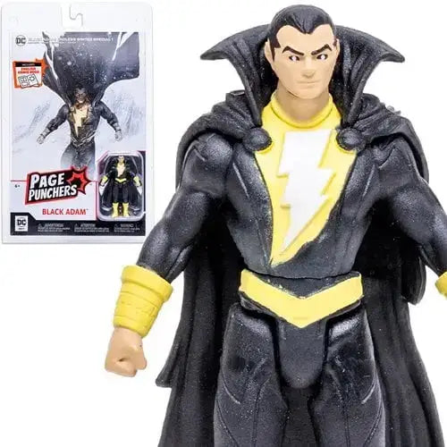DC Direct Page Punchers 3-Inch Scale Action Figure with Comic Book - Select Figure(s) - Black Adam - Toys & Games