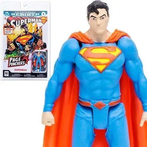 DC Direct Page Punchers 3-Inch Scale Action Figure with Comic Book - Select Figure(s) - Superman - Toys & Games