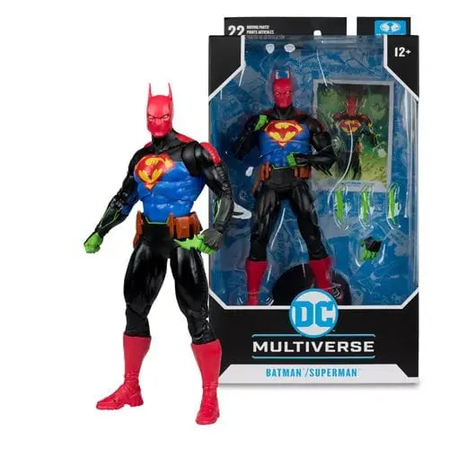 DC Multiverse Batman 7-Inch Scale Action Figure - Select Figure(s) - Batman Superman Fusion (Batman/Superman World’s