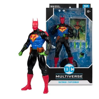 DC Multiverse Batman 7-Inch Scale Action Figure - Select Figure(s) - Batman Superman Fusion (Batman/Superman World’s