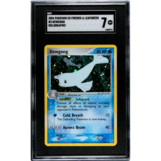 Dewgong 2004 Pokemon Ex Firered & Leafgreen #3 Holographic SGC 7 - Graded Trading Card