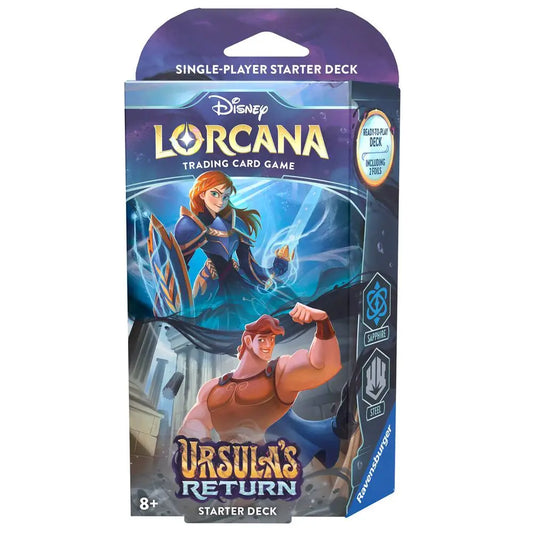 Disney Lorcana: Ursula’s Return Starter Deck (Sapphire & Steel) - Ursula’s Return