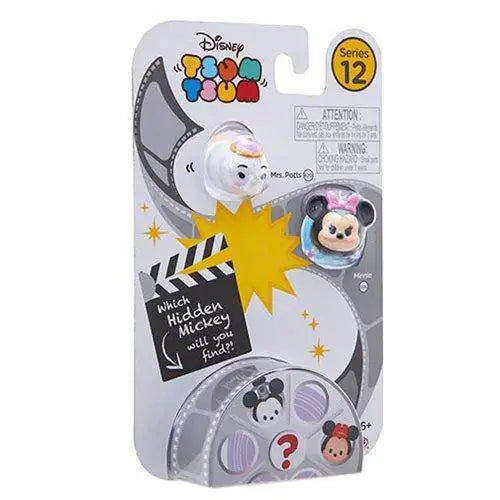 Disney Tsum Tsum 3-Pack Mini-Figures Wave 12 - Select Figure(s) - Mrs. Potts & Minnie - Toys & Games