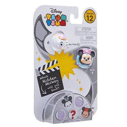 Disney Tsum Tsum 3-Pack Mini-Figures Wave 12 - Select Figure(s) - Mrs. Potts & Minnie - Toys & Games