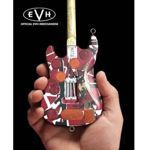 Eddie Van Halen Frankenstein Red & White Mini Guitar Replica Collectible - Action Figure
